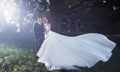 公园草地系列薇薇新娘婚纱摄影